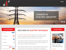 Tablet Screenshot of electro-technique.com
